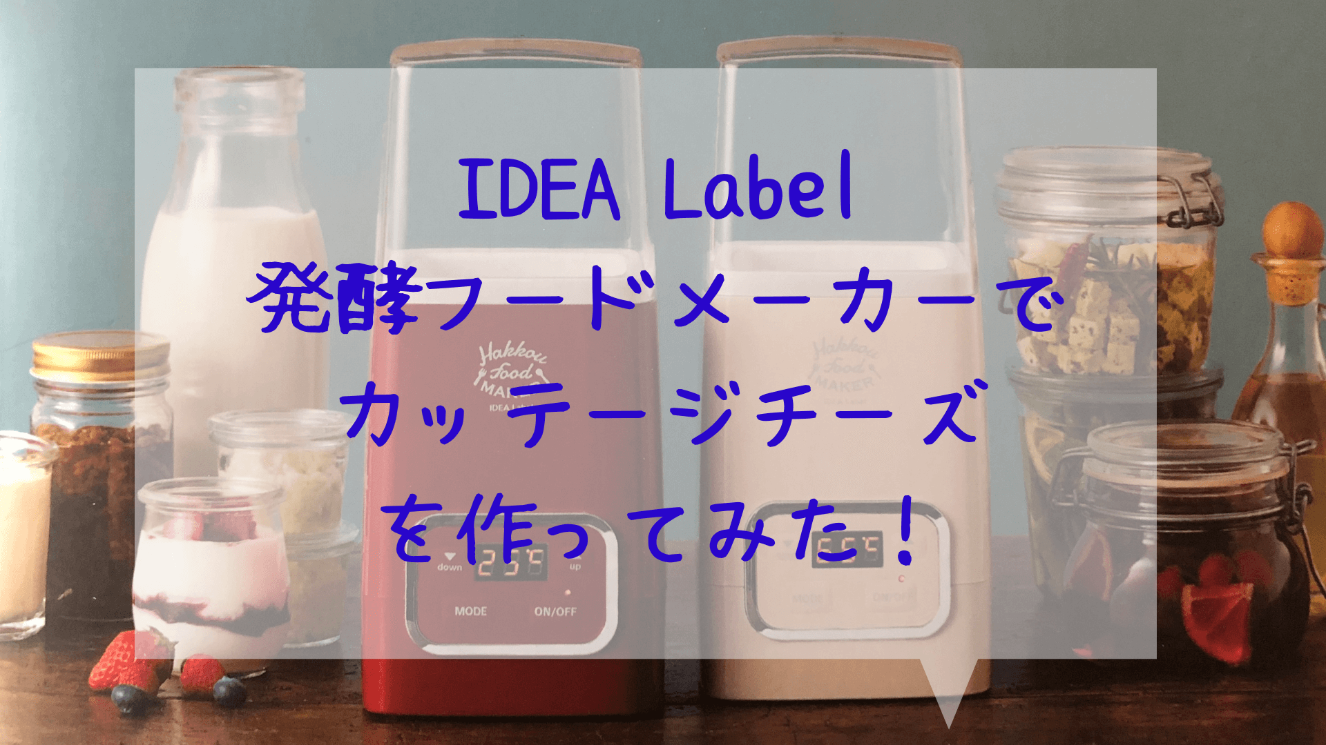 Idea Label発酵フードメーカーでカッテージチーズを作ってみた しろもふライフ